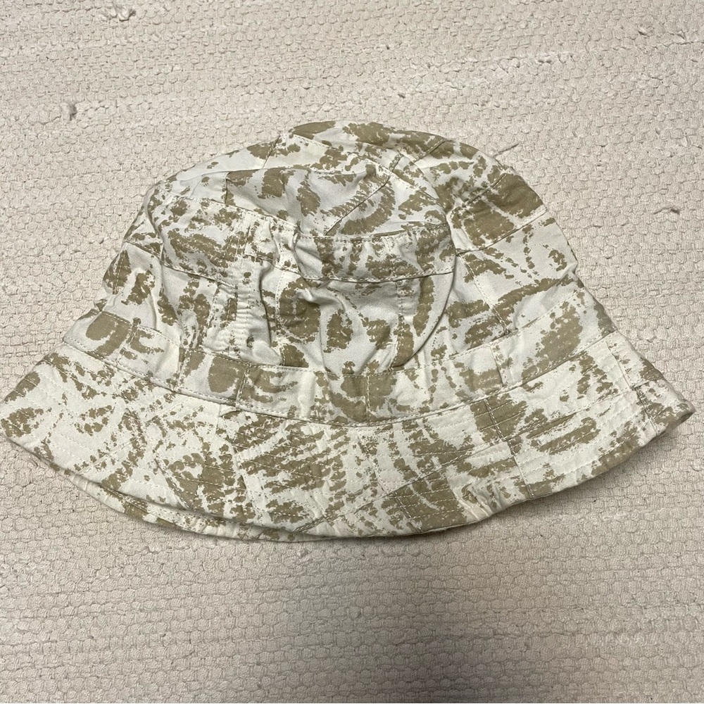 J. Crew Unisex Bucket Hat in color Off White/Tan Size M/L - Picture 5 of 9